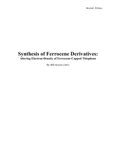 Synthesis of Ferrocene Derivatives
