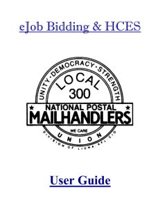 User Guide - National Postal Mail Handlers Union, Local 300