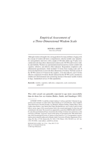 Empirical Assessment of a Three-Dimensional