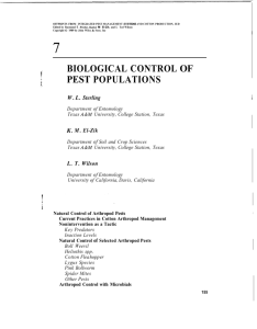 biological control of pest populations