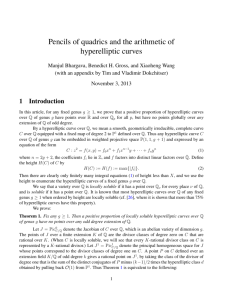 Pencils of quadrics and the arithmetic of hyperelliptic curves
