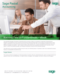 Business Finance Fundamentals – eBook