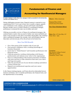 Fundamentals of Finance and Accounting for Nonfinancial Managers