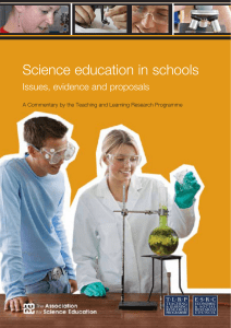 Science education in schools - Teaching and Learning Research