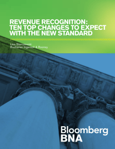 Revenue Recognition: ten top changes to expect with the new