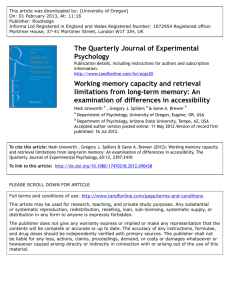 Unsworth, N., Spillers, G.J., & Brewer, G.A. (2012). Working memory