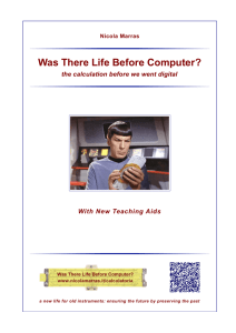 Was There Life Before Computer