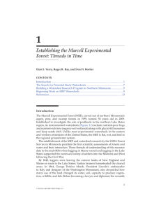 Establishing the Marcell Experimental Forest: Threads in Time