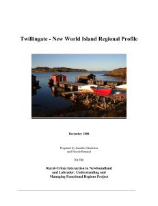 Twillingate - New World Island Regional Profile