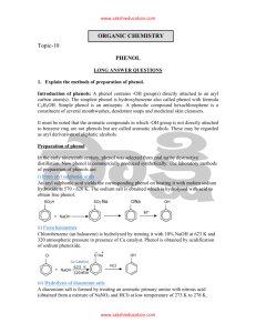 Topic-10 PHENOL ORGANIC CHEMISTRY