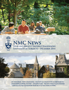 NMC News - Department of Near and Middle Eastern Civilizations