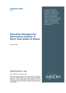 Education Management Information System: A Short Case Study of