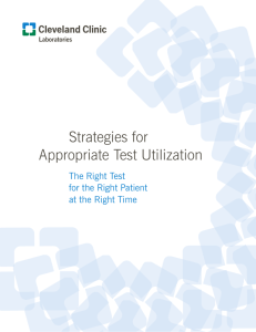 Strategies for Appropriate Test Utilization