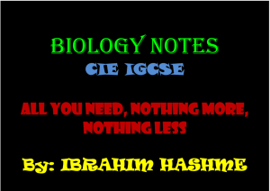 biology notes
