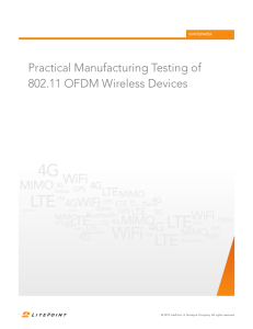 Practical Manufacturing Testing of 802.11 OFDM Wireless