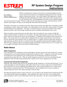 RF Design Instructions