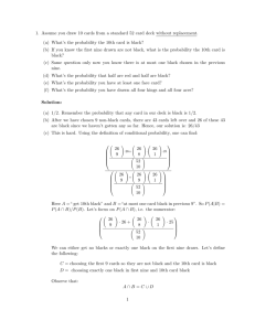 Final Review Questions and Solutions