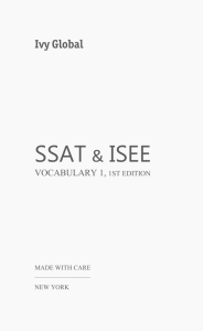 SSAT & ISEE Vocabulary 1