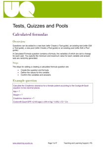 Tests, Quizzes and Pools