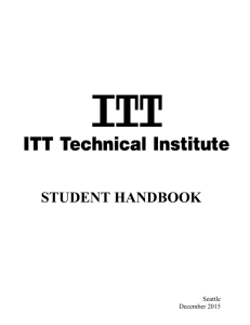 student handbook - ITT Technical Institute