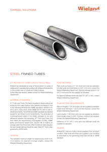 STEEL FINNED TUBES - Wieland Thermal Solutions