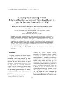 Measuring the Relationship between Behavioral Intention and