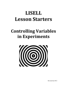 Controlling Variables in Experiments
