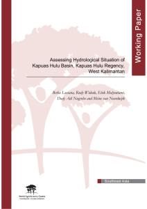 Assessing Hydrological Situation of Kapuas Hulu Basin, Kapuas