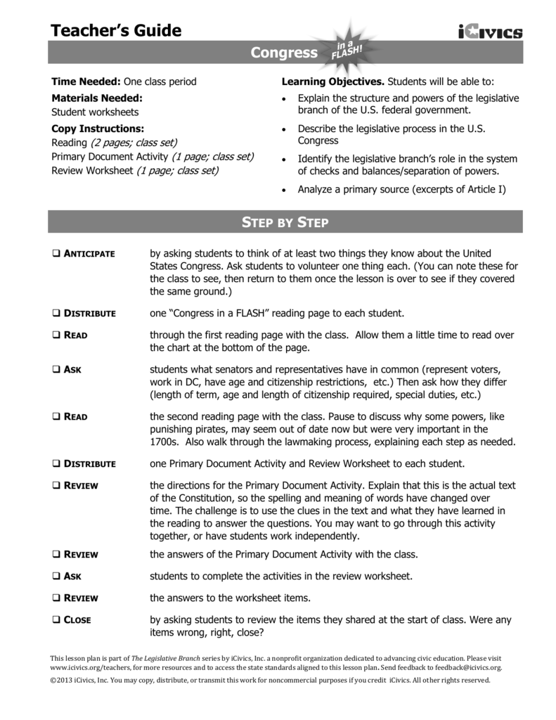 Icivics Sources Of Law Worksheet Answer Key