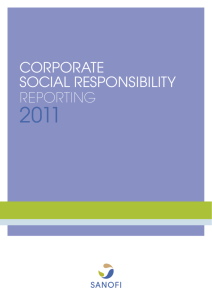 Corporate Social Responsibility Reporting 2011