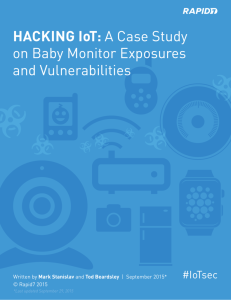 A Case Study on Baby Monitor Exposures and Vulnerabilities