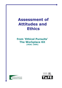 Assessment of Attitudes & Ethics