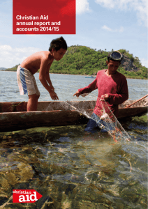 Christian Aid annual report and accounts 2014/15