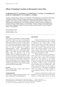 Effects of Smoking Cessation on Hormonal Levels in Men