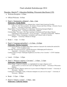 Final schedule Kaleidoscope 2014 - University of Wisconsin–Madison