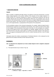 X-RAY FLUORESCENCE ANALYSIS