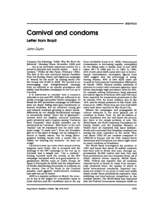 Carnival and condoms - Psychiatric Bulletin