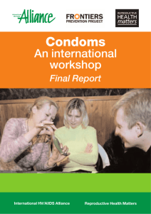 Condoms - Reproductive Health Matters