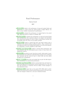 Fund Performance