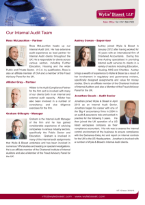 WB Internal Audit Team:WB Education Team