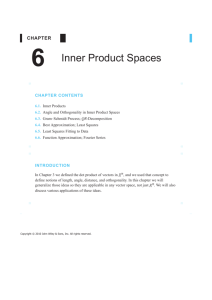 6 Inner Product Spaces