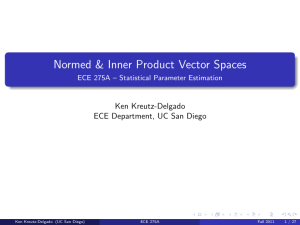 Normed & Inner Product Vector Spaces