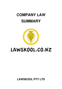 company law summary