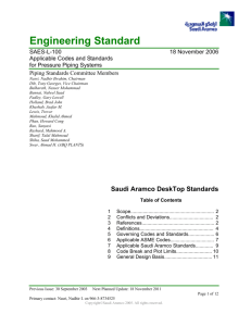 Saudi Aramco Engineering Standard