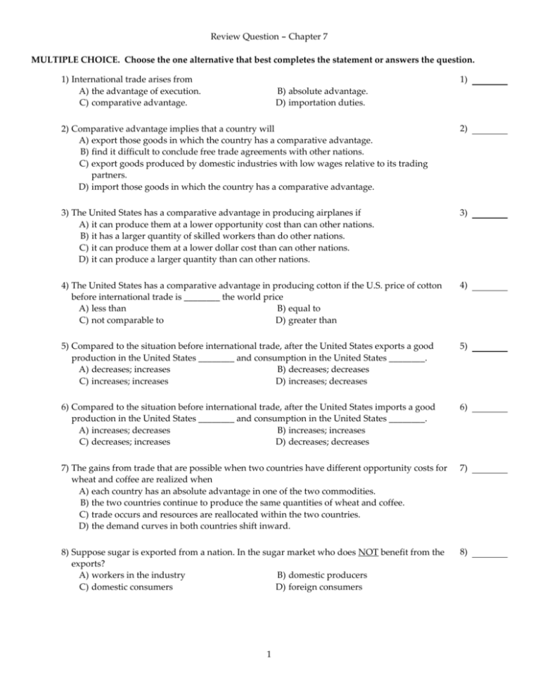 assignment chapter 7 multiple choice quiz