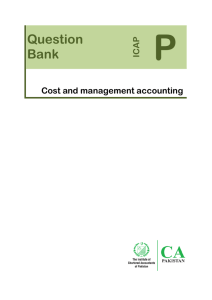 Question Bank - The Institute of Chartered Accountants of Pakistan