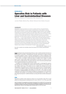 Operative Risk in Patients with Liver and Gastrointestinal Diseases
