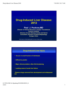 Drug-Induced Liver Disease - Cleveland Clinic Center for