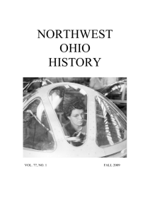 NORTHWEST OHIO HISTORY