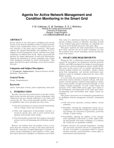 Agents for Active Network Management and Condition Monitoring in